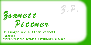 zsanett pittner business card